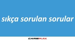 Sıkça Sorulan Sorular
